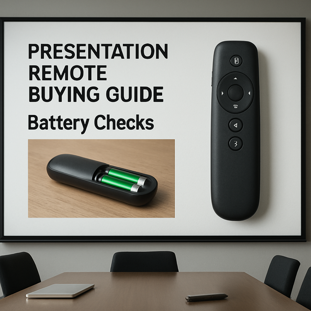 Battery Checks presentation remote setup
