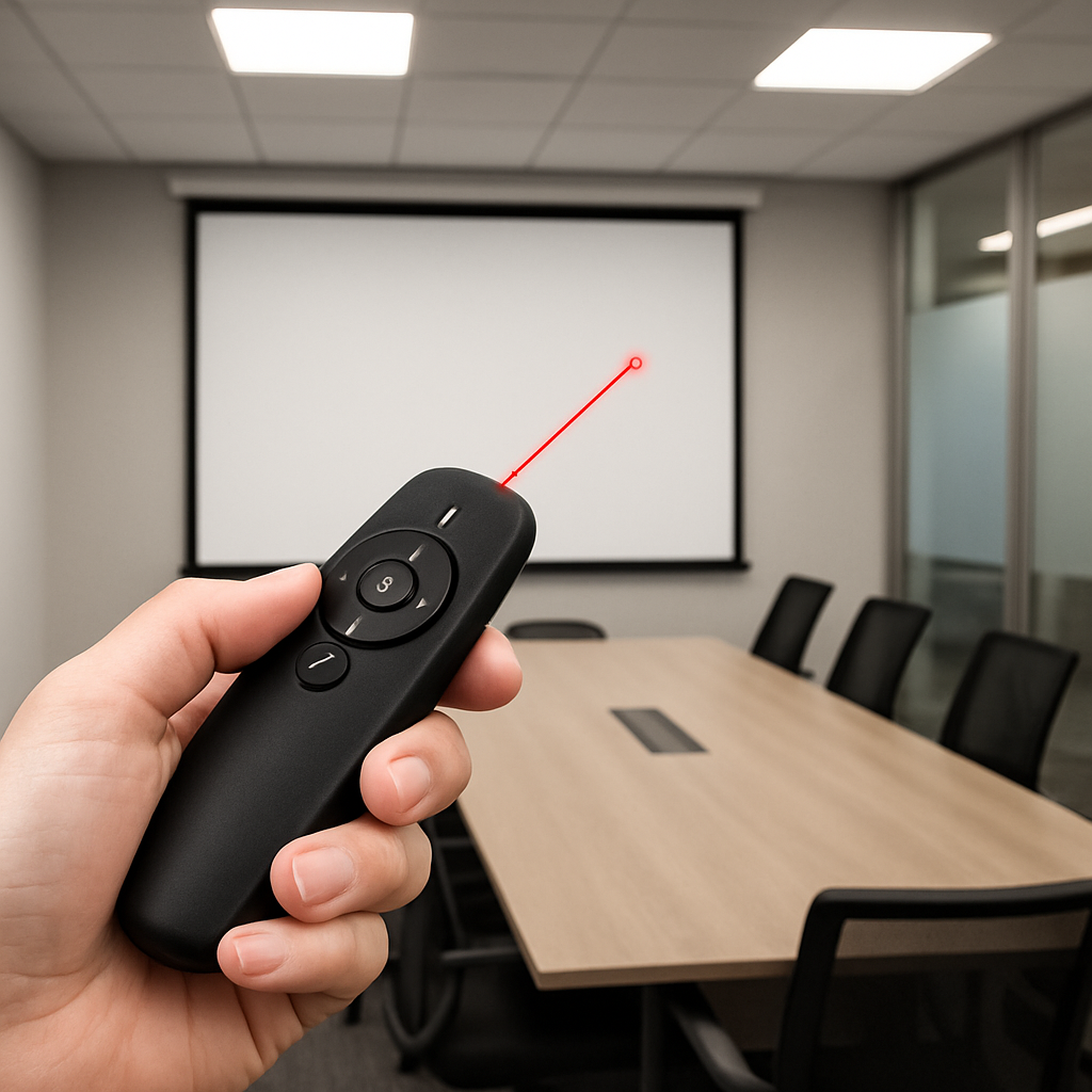 Laser Visibility presentation remote setup